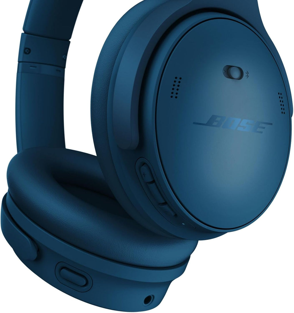 Bose QuietComfort Headphones - Wireless Bluetooth Headphones, Active Over Ear Noise Cancelling and Mic, USB-C Charging, Deep Bass, Up to 24 Hours of Playtime, Twilight Blue - Limited Edition Color